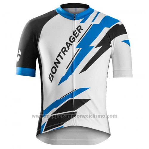 2016 Abbigliamento Ciclismo Trek Bontrager Blu e Bianco Manica Corta e Salopette